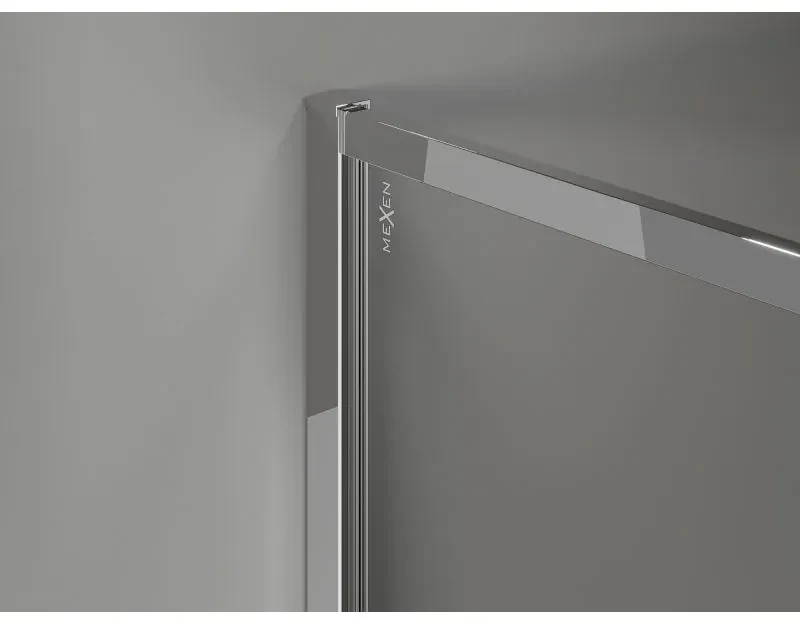 Mexen Kioto-F, sprchová zástena s rámom 70 x 202 cm, 8 mm číre sklo, chrómový profil, 800-070-104-01-00