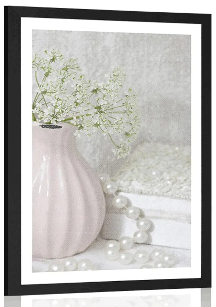 Plagát s paspartou luxusné zátišie - 40x60 black