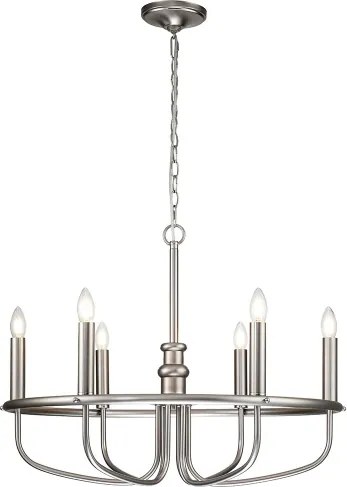 Kichler KL-CAPITOL-HILL6-BN-Luster na reťazi CAPITOL HILL 6xE14/40W/230V chróm