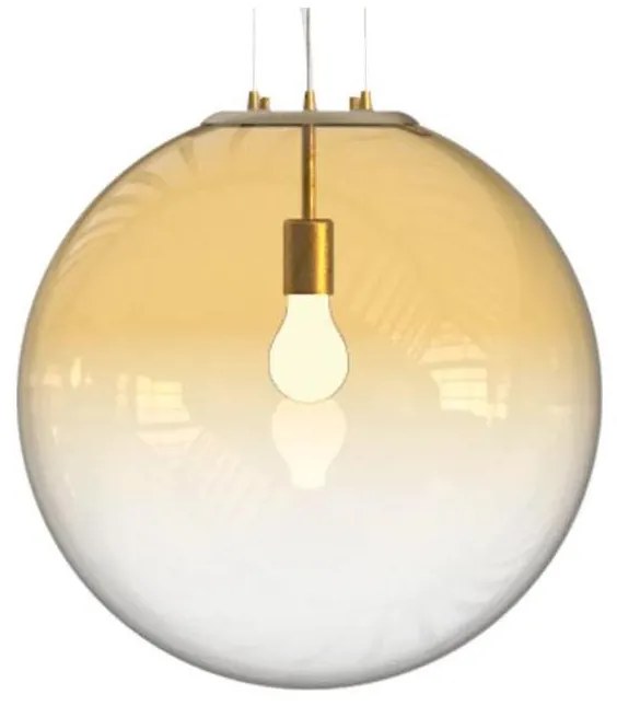 Ideal Lux - Luster na lanku MAPA 1xE27/42W/230V pr. 50 cm zlatá/dymová