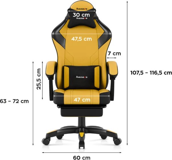 Herná stolička Force 3.7 Yellow