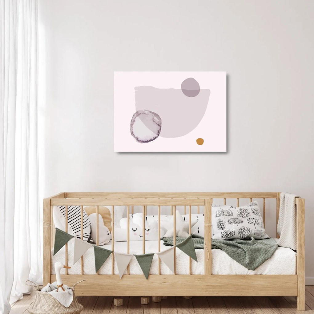 Sklenený obraz - Fialový minimalizmus N⁰2 (70x50 cm)
