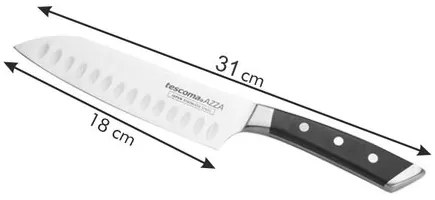 TESCOMA nôž japonský AZZA SANTOKU 18 cm , 18 cm