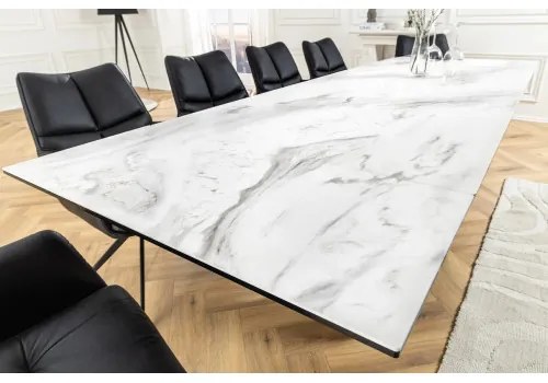 Rozkladací jedálenský stôl Infinity 45180 180/220/260 x 90cm White Ceramik - Komfort-nábytok