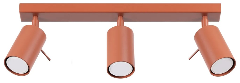 Bodové svietidlo Ring, 3x oranžové kovové tienidlo, (možnosť polohovania)