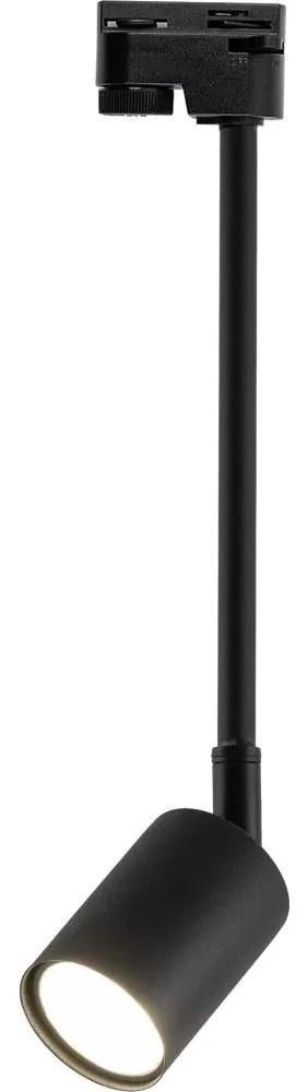 Luster na tyči do lištového systému TOP 1xGU10/10W/230V čierna