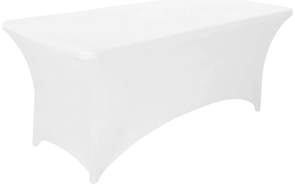 Univerzálny obrus na cateringový stôl 240 cm, biely elastický, MultiGarden