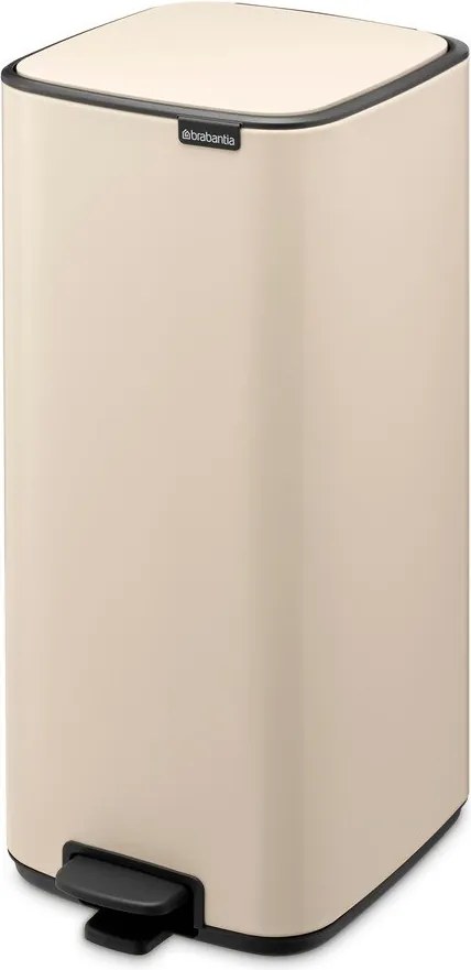 Béžový pedálový oceľový odpadkový kôš 30 l Bo – Brabantia