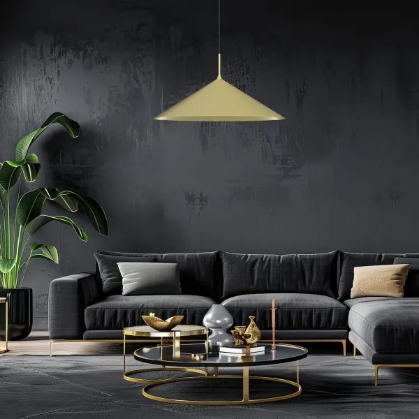 Luster na lankách CAPITAL 1xGX53/15W/230V pr. 60 cm zlatý