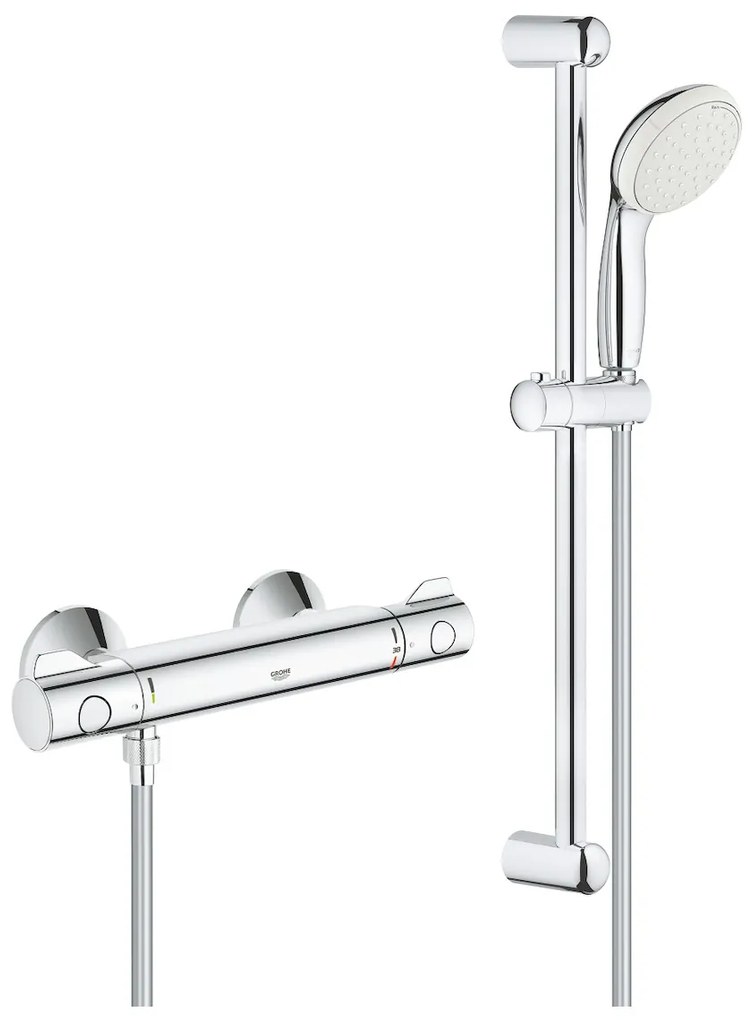 Sprchová batéria GROHE Grohtherm se sprchovým setom 150 mm chróm 34565001