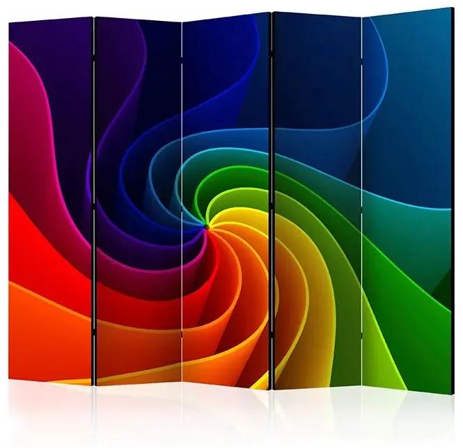 Paraván - Colorful Pinwheel II [Room Dividers] Veľkosť: 225x172, Verzia: Jednostranný