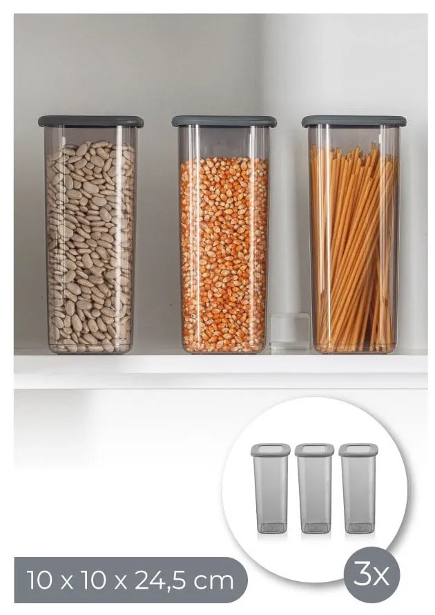 Dózy v súprave 3 ks na potraviny Fresco – Hermia