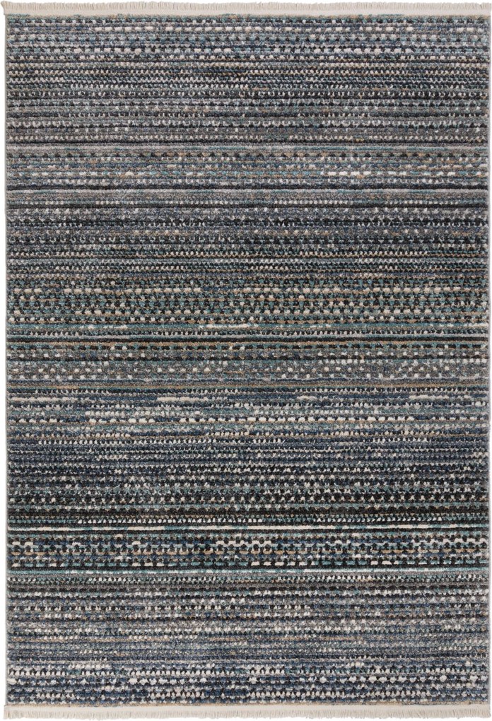 Kusový koberec Santiago Camino Blue, 120x160, modrá, obývacia izba, Flair Rugs