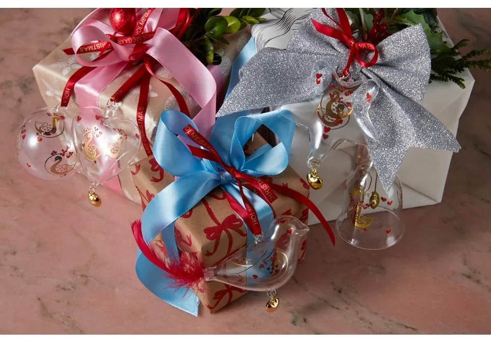 Sklenená ručne fúkaná vianočná ozdoba ø 6,5 cm Ann-Sofi Romme Annual Christmas Bauble 2025 – Holmegaard