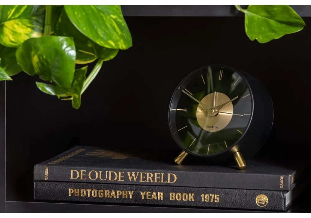 Budík ø 11 cm Gold Disc – Karlsson