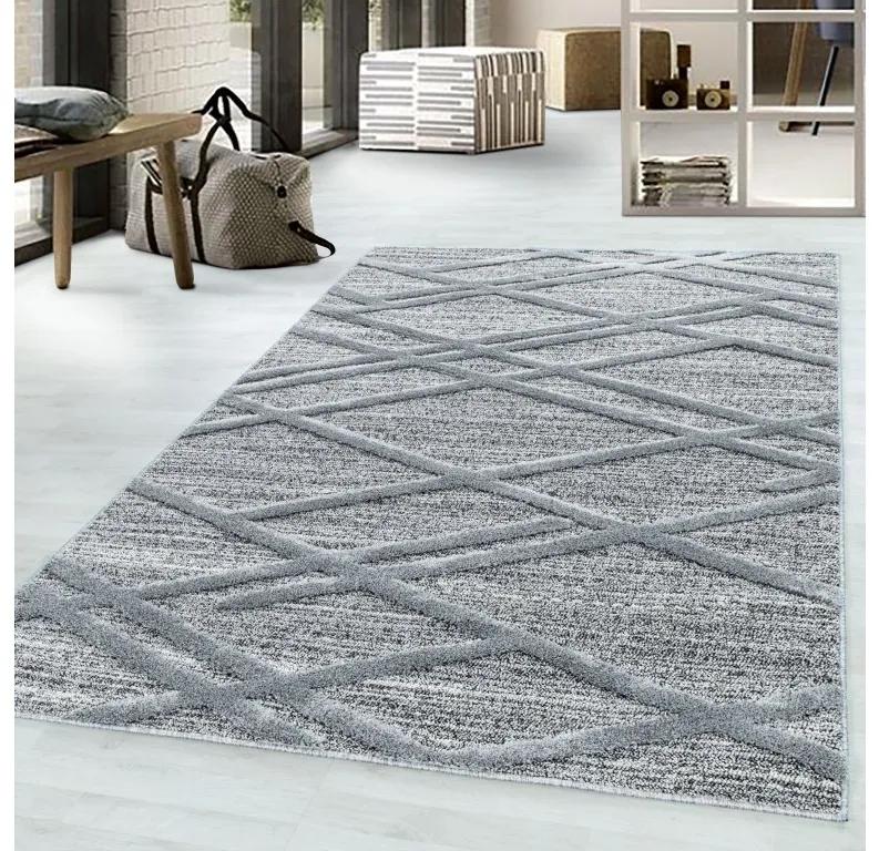 Ayyildiz Kusový koberec PISA 4706, Sivá Rozmer koberca: 280 x 370 cm