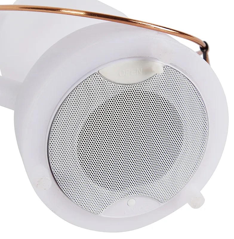 Stolná lampa biela IP44 vrátane Bluetooth reproduktora - Storm Music