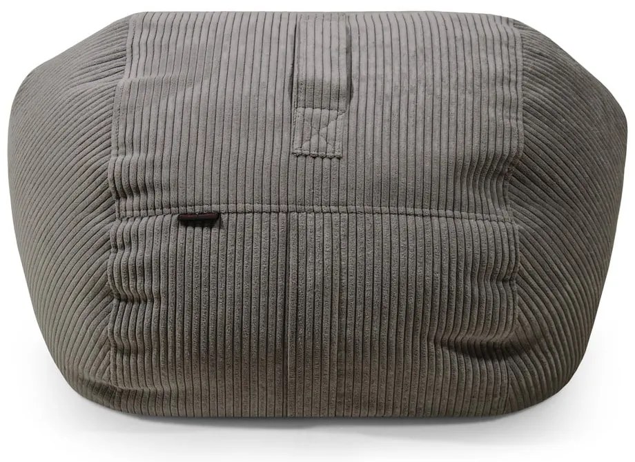 Svetlosivý menčestrový detský sedací vak Roll 80 – SLOWDOWN