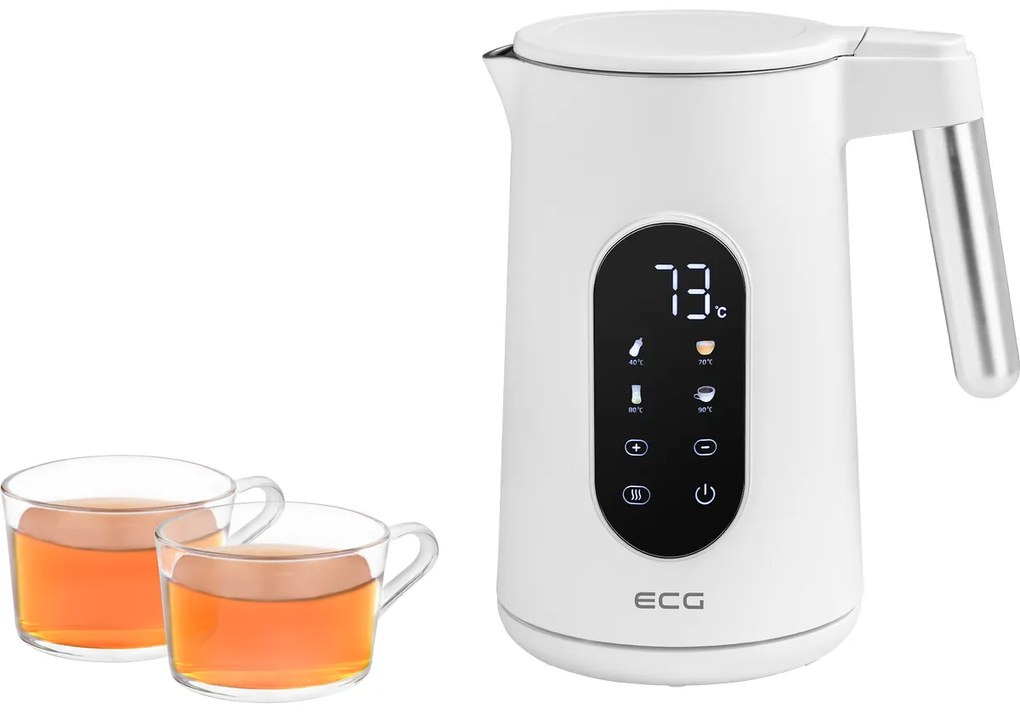 ECG RK 1799 Smart rýchlovarná kanvica, biela