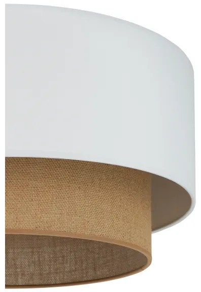 Duolla - Stropné svietidlo BOHO 1xE27/15W/230V pr. 45 cm biela/hnedá