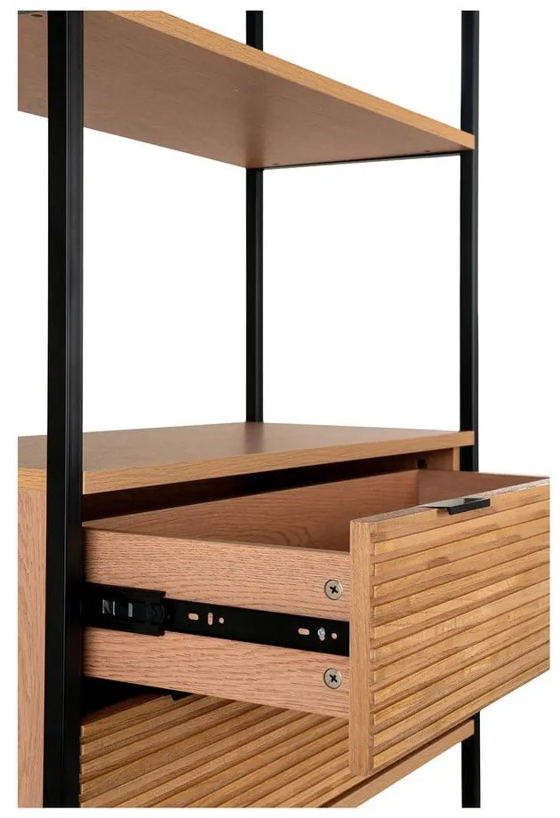 Knižnica v dekore jaseňa v prírodnej farbe 84,5x200 cm Minato – House Nordic