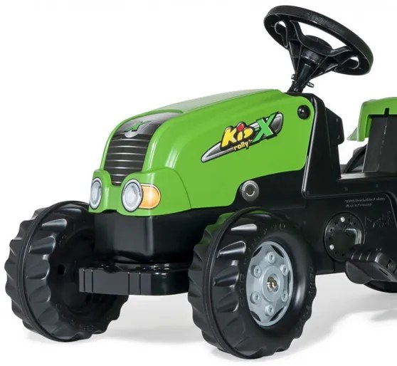Šlapací traktor s vlečkou Rolly Toys 012169 zelený