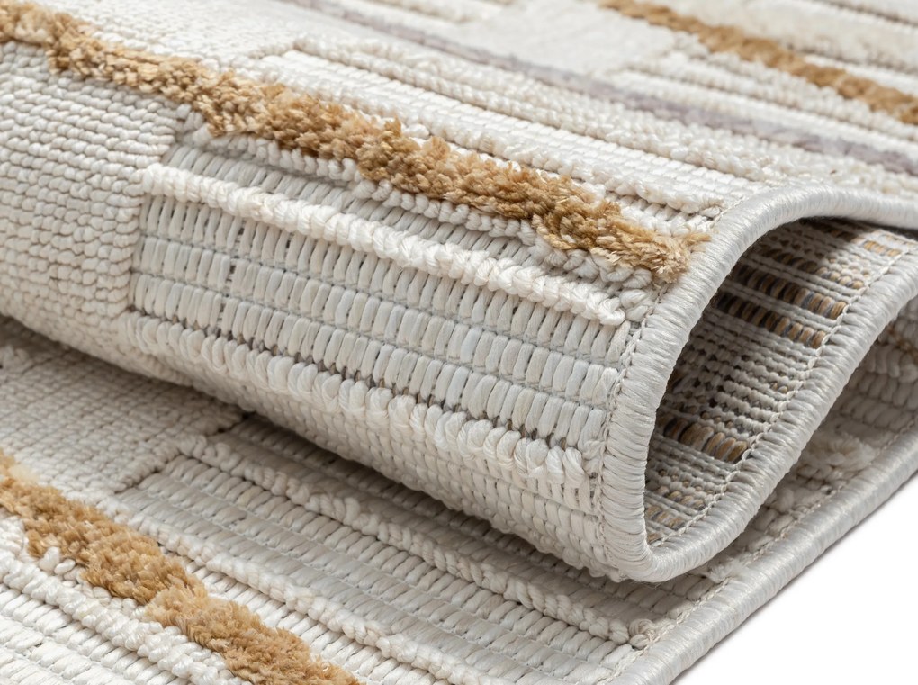 Kusový koberec Luana 1 creme, 200x290, biela, chodba / predsieň, My Flair