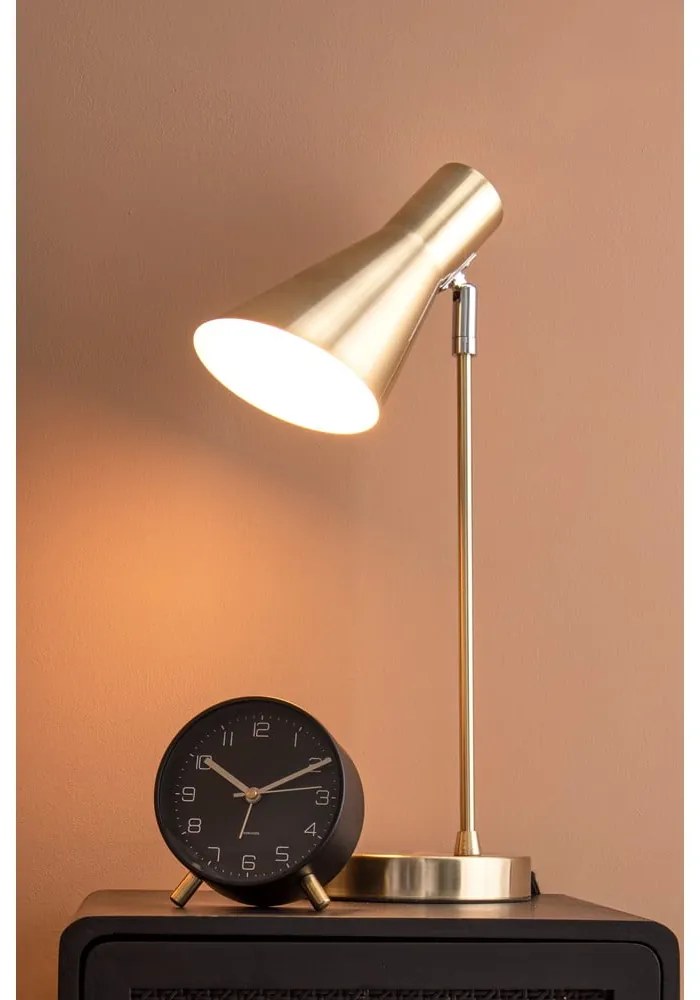 Čierny budík Karlsson Lofty, ø 11 cm