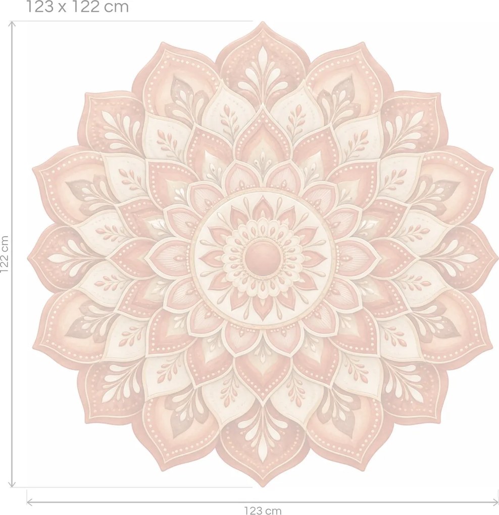 Terakotová mandala arch 46 x 45 cm