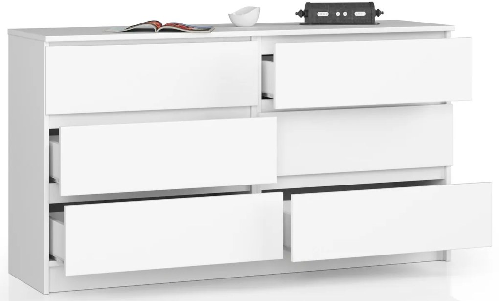 Komoda Rollo K 138,4 cm bílá matná