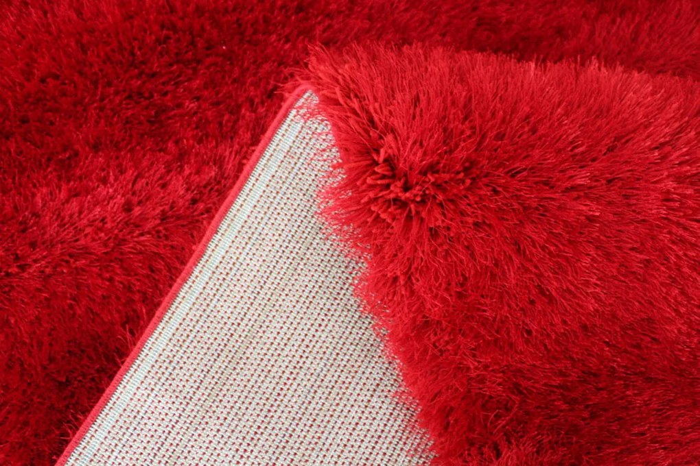 Koberec Seven Soft 7901 RED – červený shaggy obdĺžnik Rozmer: 120x180 cm
