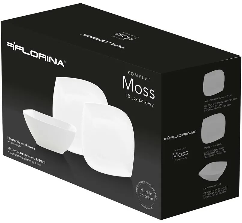 Florina 18-dielna súprava tanierov Moss