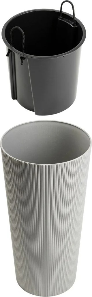 Kvetináč URBANIKA ECO Wood 57x30 cm sivý