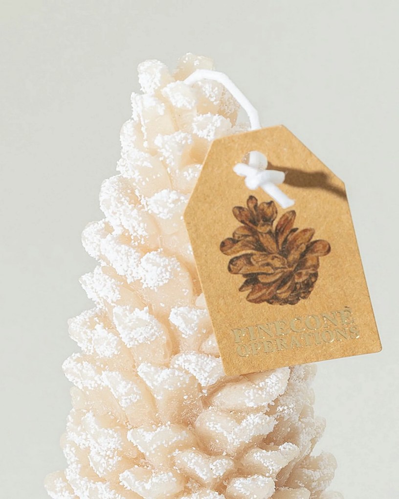 Sviečka Pine Frost I 7x18 cm