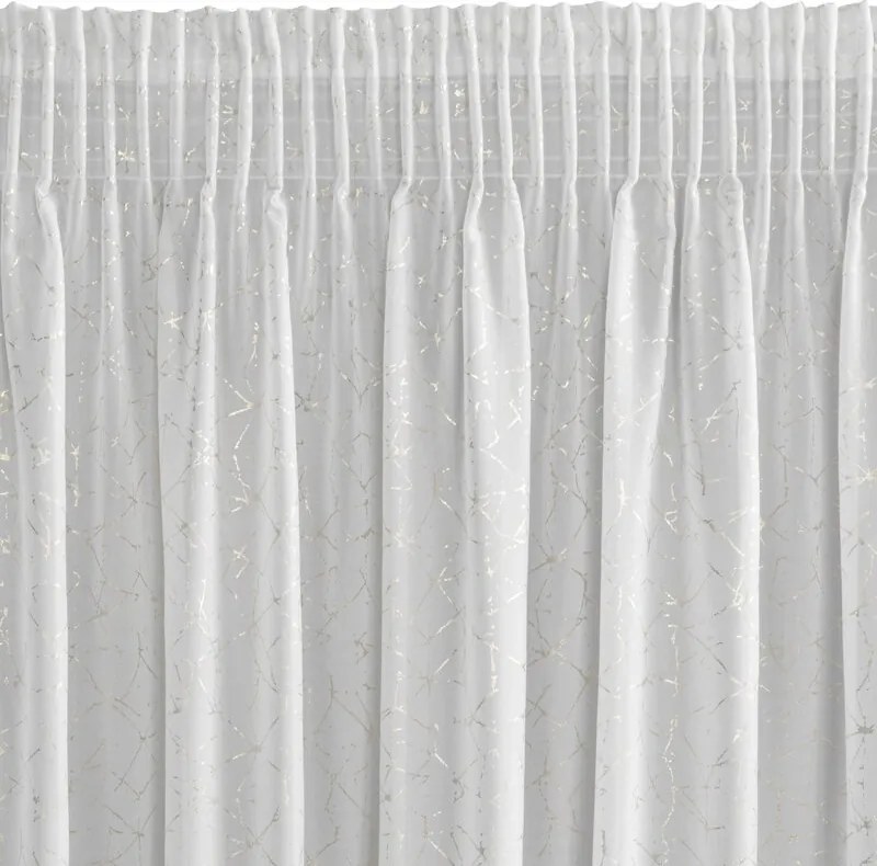 ZÁCLONA ROXI NA PÁSKE 140X270 CM BIELA