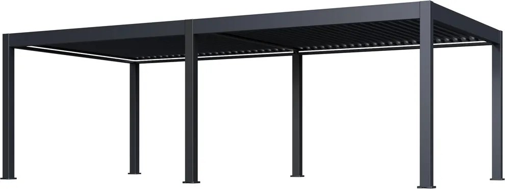 Luxusná ELEKTRICKÁ bioklimatická pergola PRESTIGE 8x4 m, hliník - voľne stojaca