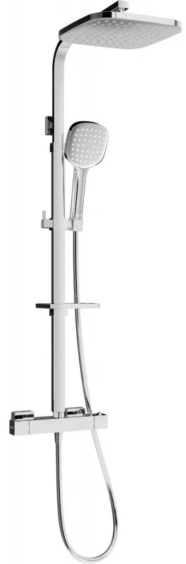 Mexen - CQ33 sprchový set s termostatickou batériou cube, chrómová 772503395-00