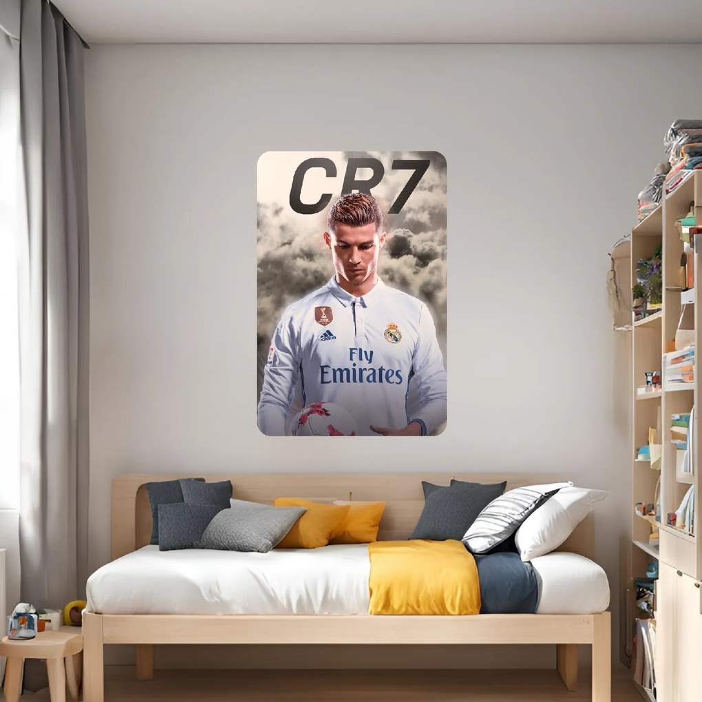 60x90cm Cristiano Ronaldo - textilná nálepka na stenu