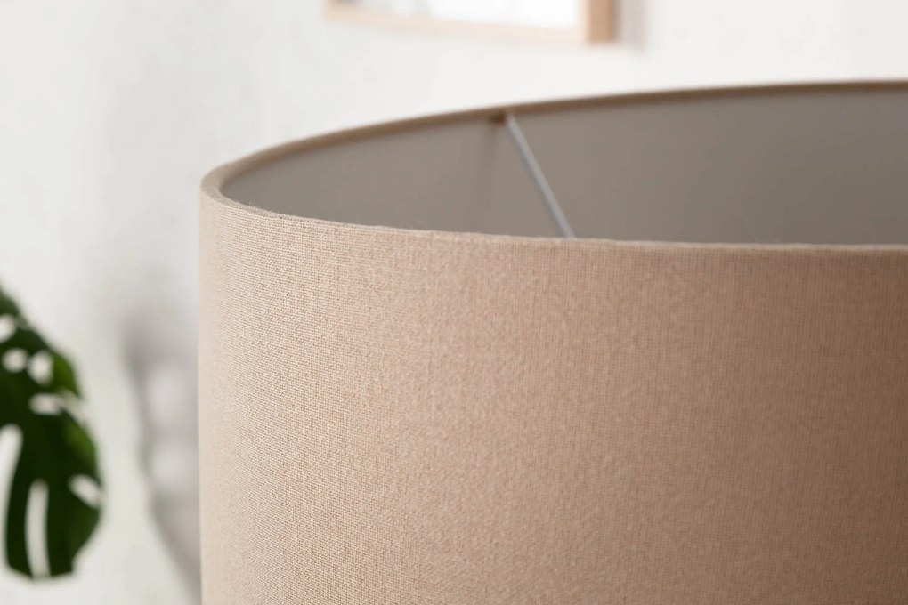 Stojacia lampa z naplaveného dreva Rousilique béžová