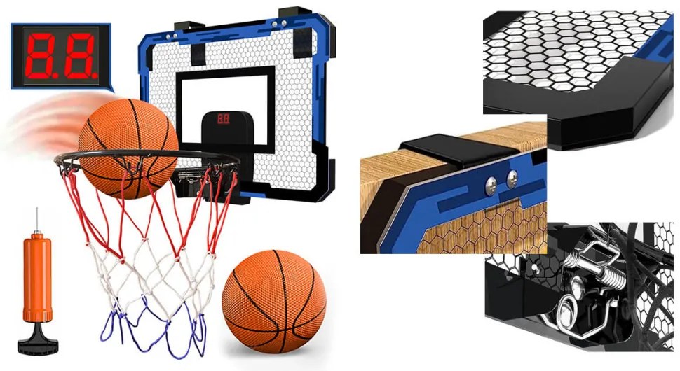 Vnútorný basketbalový kôš s príslušenstvom