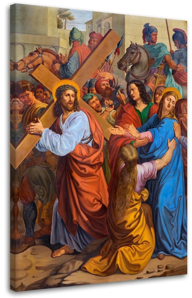Obraz na plátně RELIGIÓZNÍ Ježíšova křížová cesta - 60x90 cm