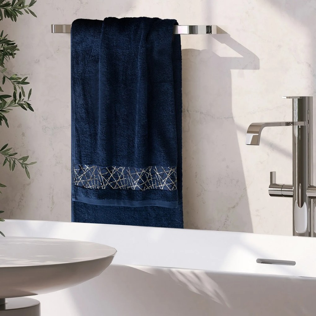 BAVLNENÝ UTERÁK NIKA SADA 6KS 50X90 CM STRIEBORNÁ