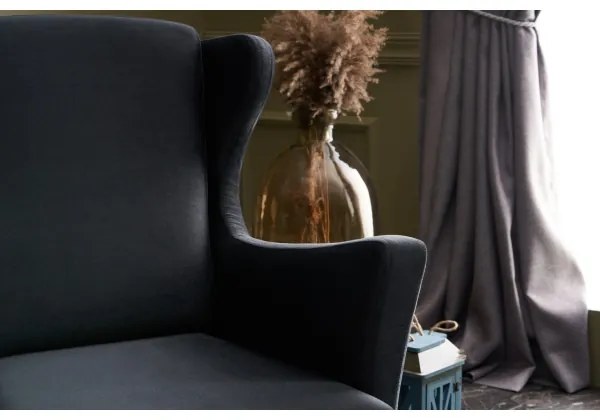 Ušiakové kreslo NUPI antracit