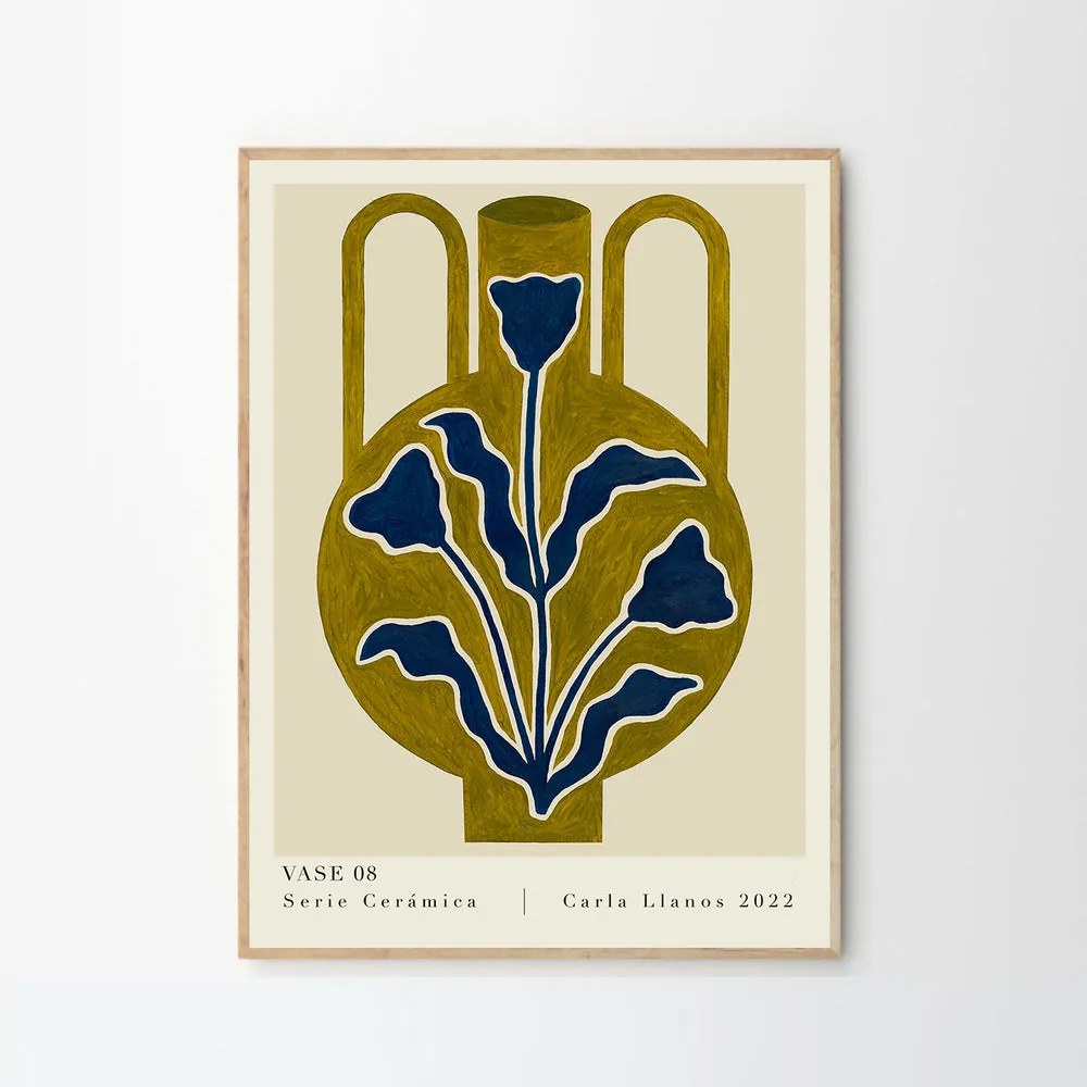 The Poster Club Plagát Vase 08 by Carla Llanos 30x40