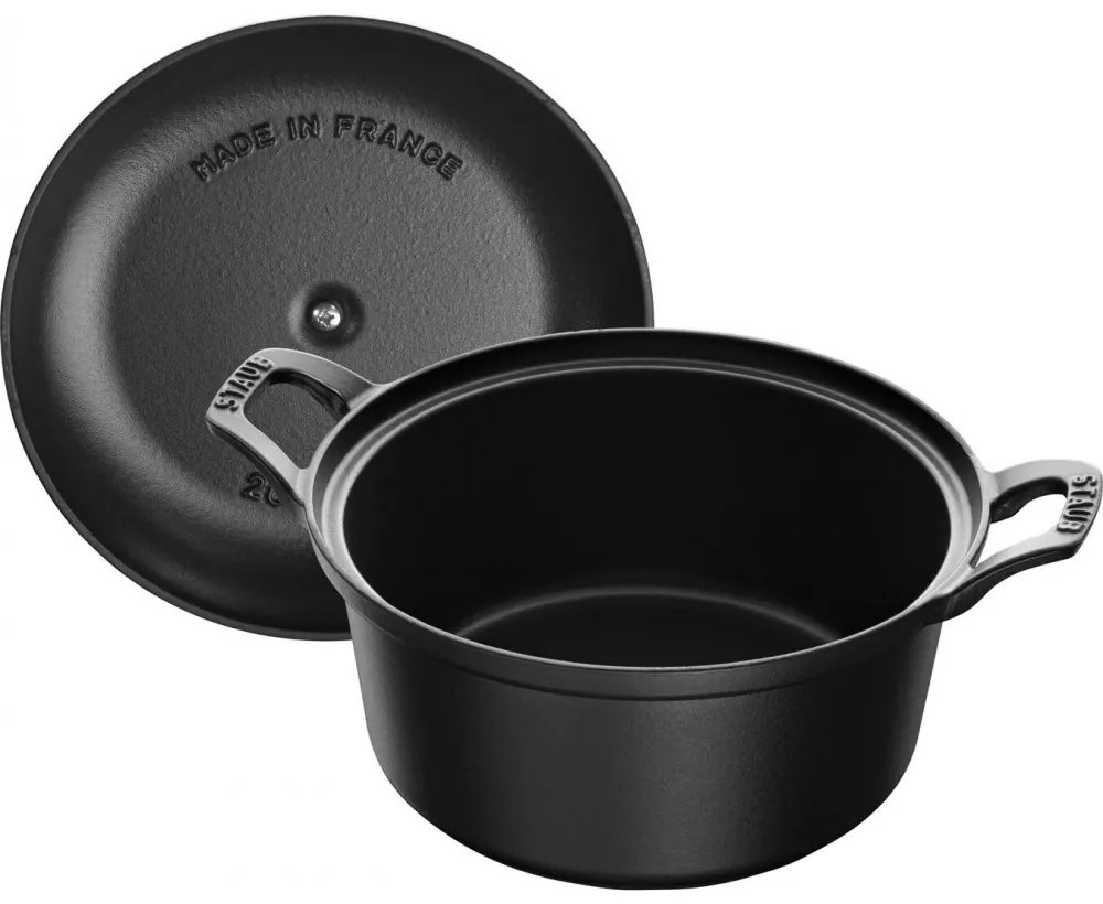 Staub La Coquette okrúhly hrniec 20 cm/2,45 l čierny, 11742023