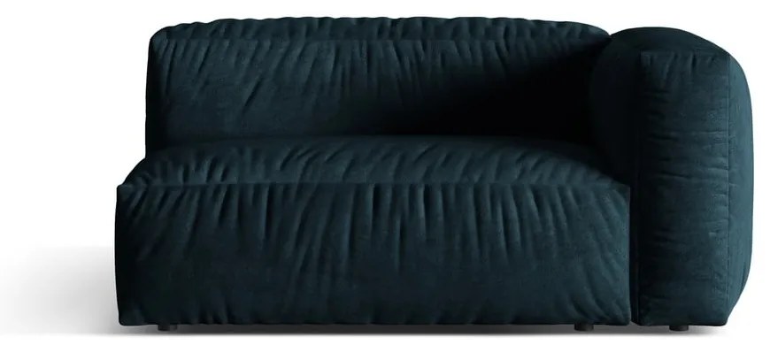 Tmavomodrý zamatový modul pohovky (pravý roh) Martina – Micadoni