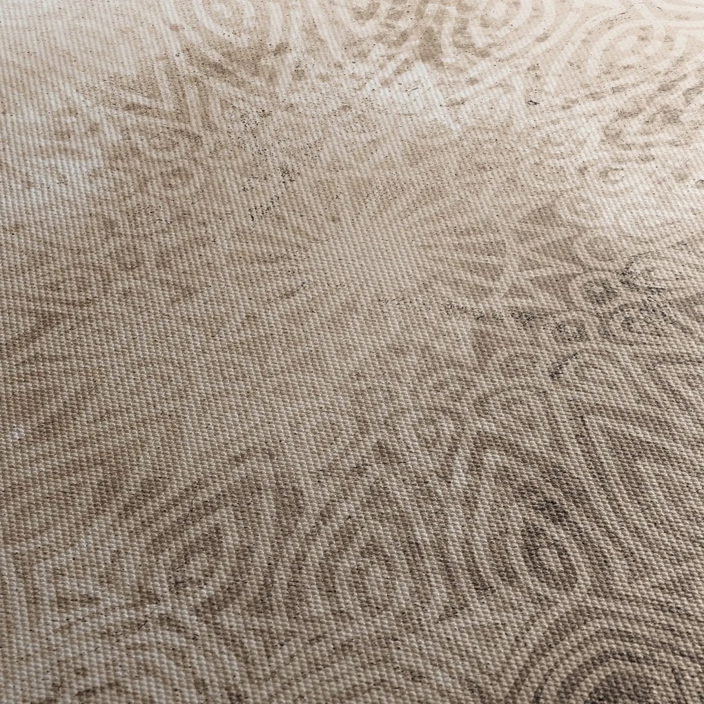 Obraz - Mandala (s hodinami) (90x30 cm)