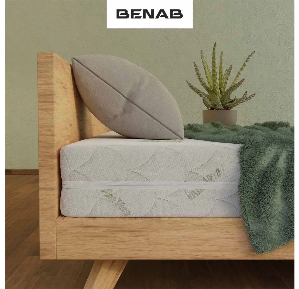 Penový matrac Benab Achilles 200x70 cm (T3/T4) *AKCIA 1+1 + dva vankúše zadarmo. Antibakteriálny, obojstranný slovenský matrac pre náročných v akcii (1+1), so 7-zónovou profiláciou elastickej pamäťovej peny, s certifikátom OEKO-TEX. 763313