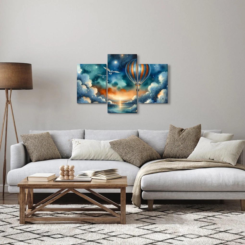 Obraz - Lietať nočnou oblohou (90x60 cm)