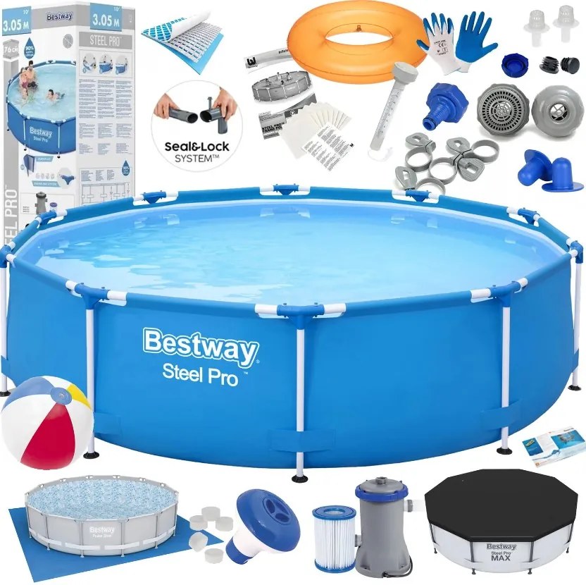 Bazén set Steel Pro 305x76cm 22in1